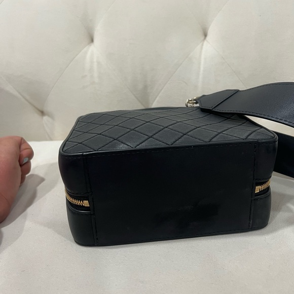 ❌SOLD ❌Chanel Black Leather Box double Zippy Bag - Picture 7 of 15